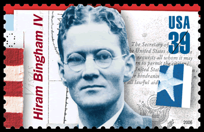 2006 stamp in honor of Hiram Bingham IV